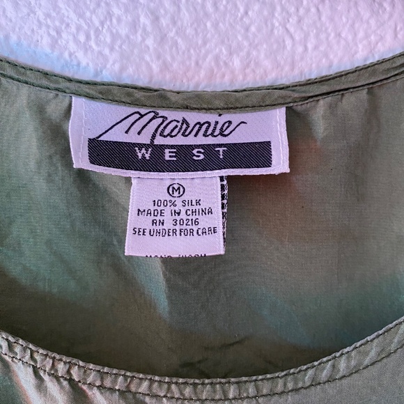 Pure Silk Tank top Sleeveless pocket T - Picture 4 of 4